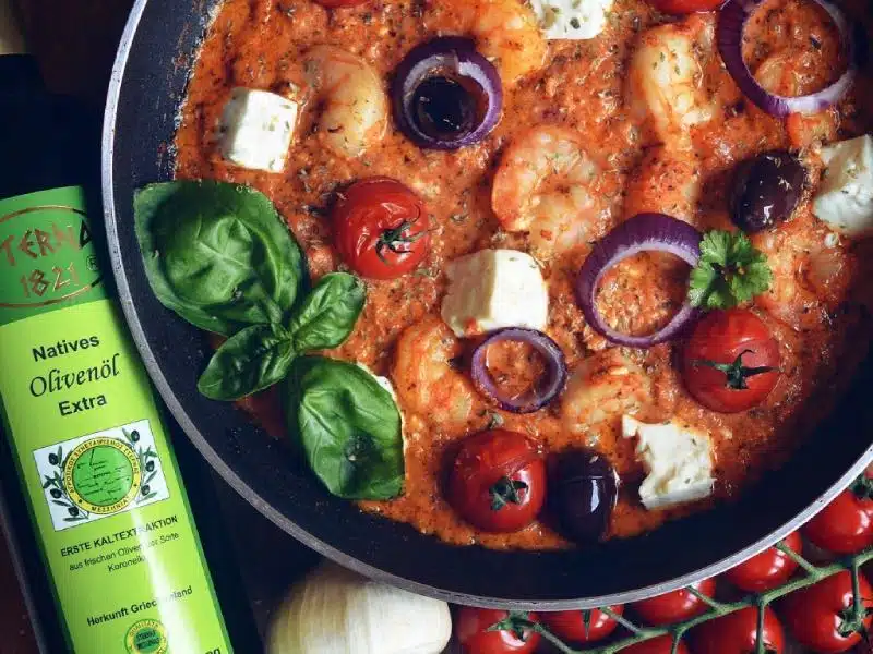 Saganaki mit Garnelen Sterna 1821 ®