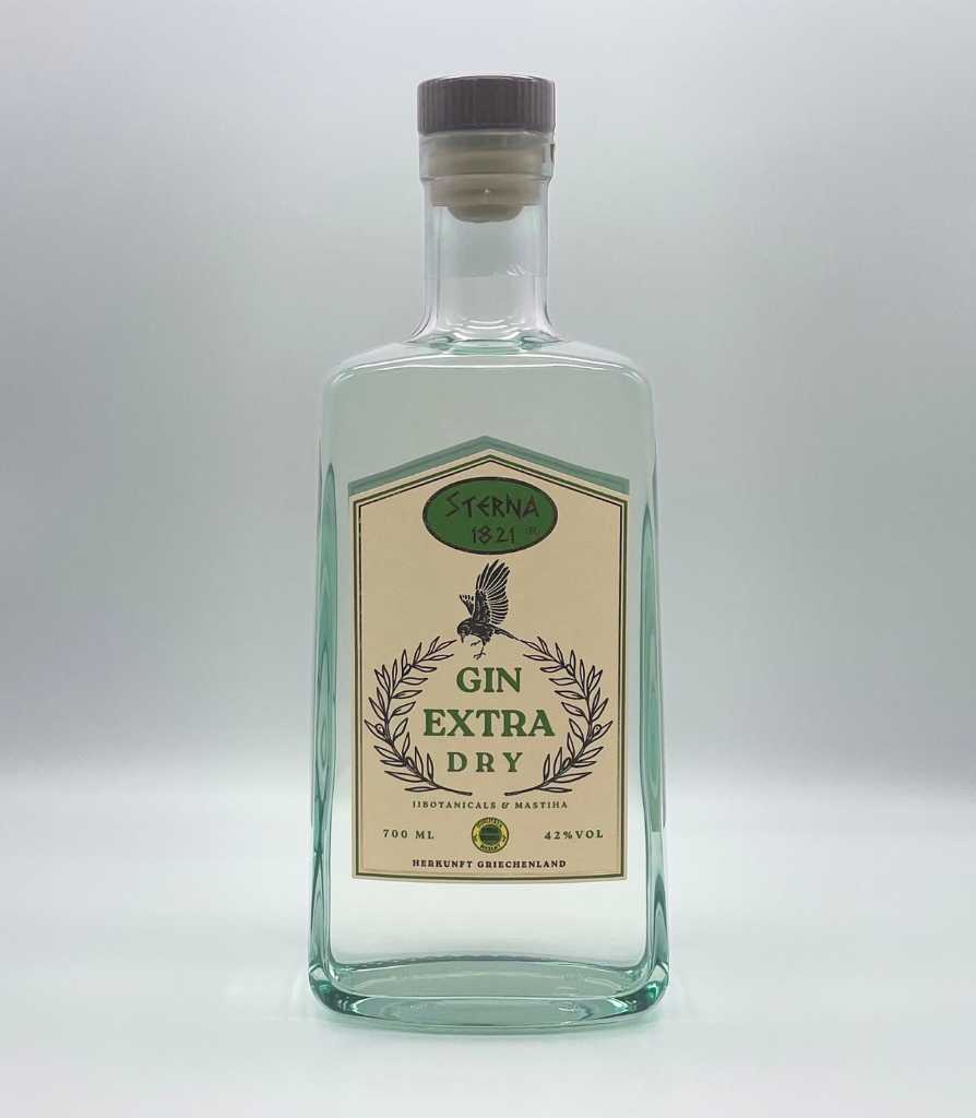 Griechischer Gin Extra Dry Sterna-1821® Gin Extra Dry 42 % vol. 700 ml</p>
<p>Premium Gin Extra Dry, griechischer Gin mit 11 Botanicals & Masthia, erfrischender und intensiver Geschmack, ein Handwerk aus einer der ältesten Destillerien Griechenlands.<br />